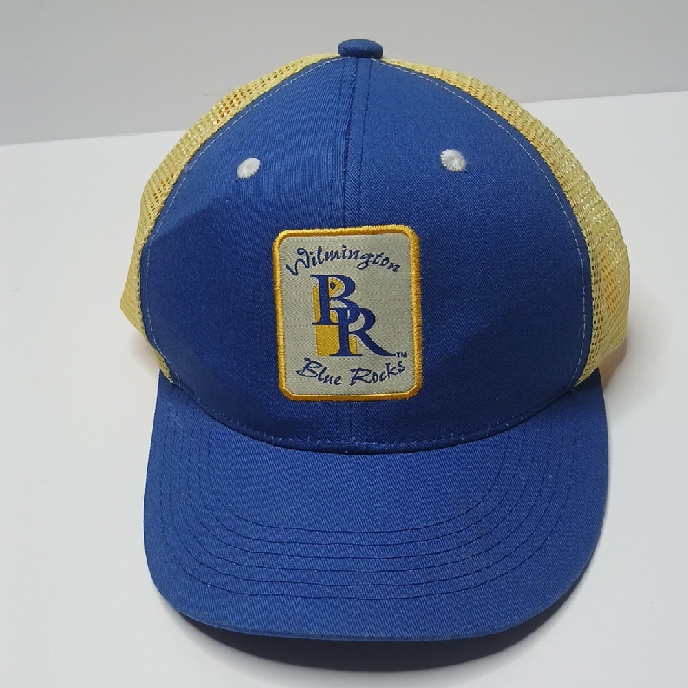 Melonwear Wilmington Blue Rocks Hat Mens OS‎ Blue Yellow Trucker Snapback Patch